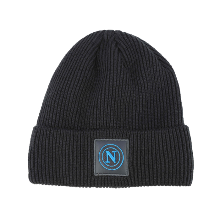 CAPPELLO SKIPPER MAGLIA 1X1 PATCH PELLE RICAMO INT.PILE 50%PC 50%PL Enzo Castellano SSC NAPOLI