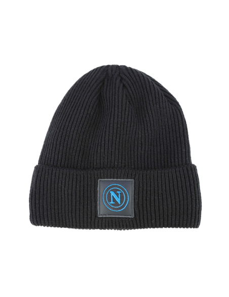 CAPPELLO SKIPPER MAGLIA 1X1 PATCH PELLE RICAMO INT.PILE 50%PC 50%PL Enzo Castellano SSC NAPOLI