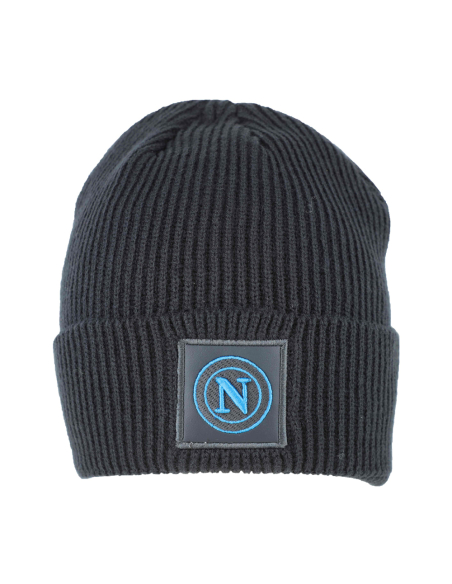 CAPPELLO SKIPPER MAGLIA 1X1 PATCH PELLE RICAMO INT.PILE 50%PC 50%PL Enzo Castellano SSC NAPOLI