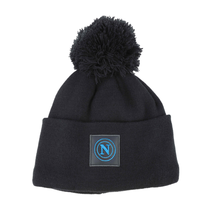 CAPPELLO PONPON MAGLIA LISCIA PATCH PELLE RICAMATO INT. PILE 50%PC 50%PL Enzo Castellano SSC NAPOLI