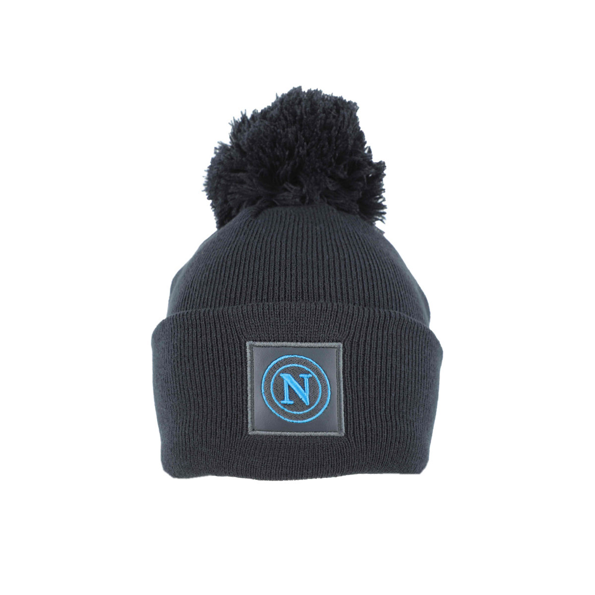 CAPPELLO PONPON MAGLIA LISCIA PATCH PELLE RICAMATO INT. PILE 50%PC 50%PL Enzo Castellano SSC NAPOLI