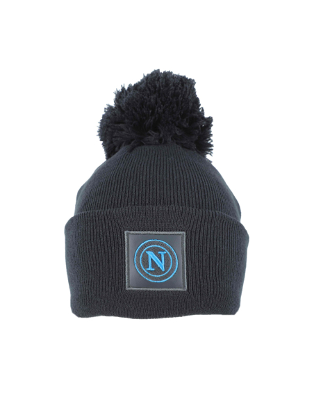 CAPPELLO PONPON MAGLIA LISCIA PATCH PELLE RICAMATO INT. PILE 50%PC 50%PL Enzo Castellano SSC NAPOLI