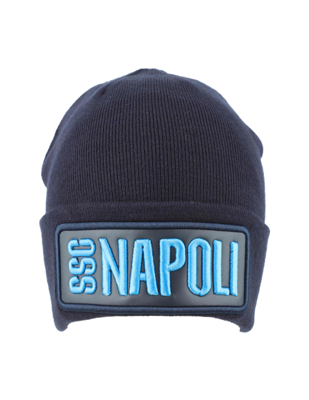 CAPPELLO SKIPPER MAGLIA PATCH PELLE RICAMATO 52%VI 30%PL 18%PA Enzo Castellano SSC NAPOLI