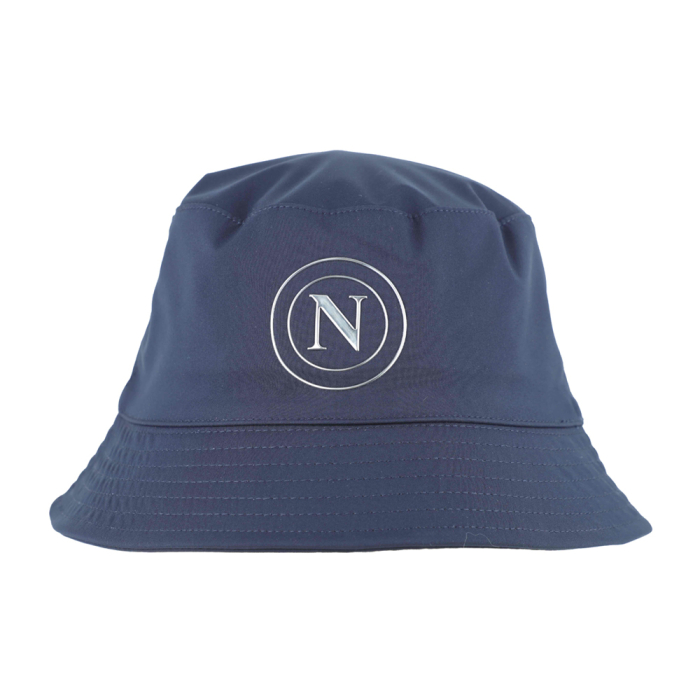 CAPPELLO PESCATORE NYLON DOUBLE FACE LOGO METAL 100%PL Enzo Castellano SSC NAPOLI