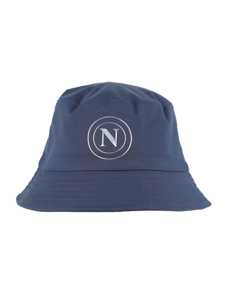 CAPPELLO PESCATORE NYLON DOUBLE FACE LOGO METAL 100%PL Enzo Castellano SSC NAPOLI