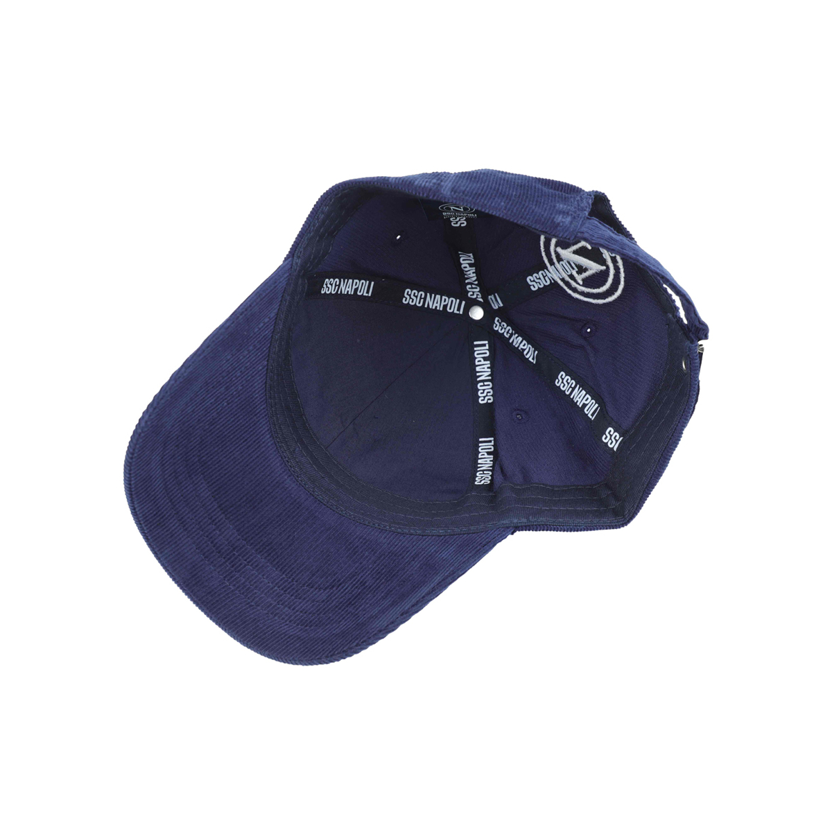 CAPPELLO BASEBALL VELLUTO RICAMO BIANCO 100%CO Enzo Castellano SSC NAPOLI