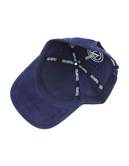 CAPPELLO BASEBALL VELLUTO RICAMO BIANCO 100%CO Enzo Castellano SSC NAPOLI
