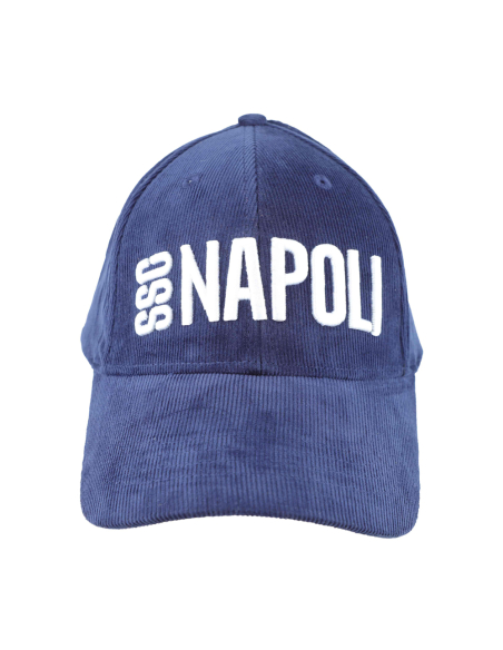 CAPPELLO BASEBALL VELLUTO RICAMO BIANCO 100%CO Enzo Castellano SSC NAPOLI