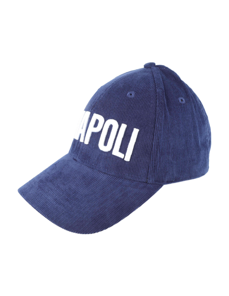 CAPPELLO BASEBALL VELLUTO RICAMO BIANCO 100%CO Enzo Castellano SSC NAPOLI