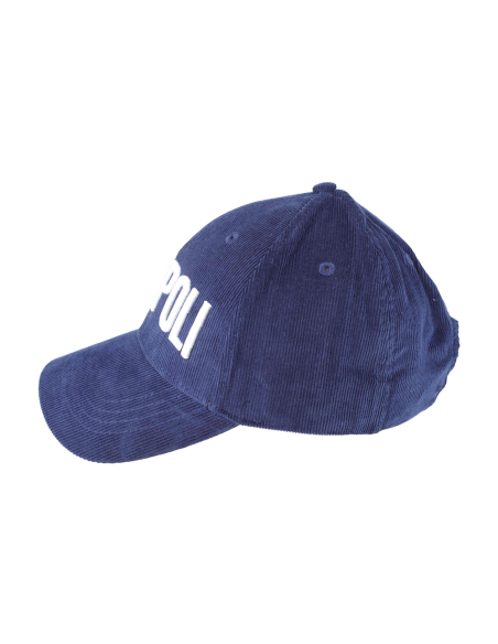 CAPPELLO BASEBALL VELLUTO RICAMO BIANCO 100%CO Enzo Castellano SSC NAPOLI