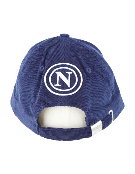 CAPPELLO BASEBALL VELLUTO RICAMO BIANCO 100%CO Enzo Castellano SSC NAPOLI