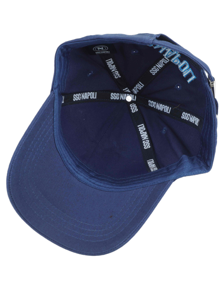 CAPPELLO BASEBALL PATCH PELLE RICAMO 100%CO Enzo Castellano SSC NAPOLI