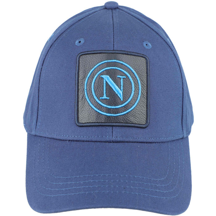CAPPELLO BASEBALL PATCH PELLE RICAMO 100%CO Enzo Castellano SSC NAPOLI