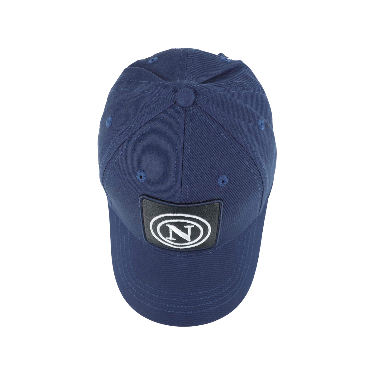 CAPPELLO BASEBALL PATCH PELLE RICAMO 100%CO Enzo Castellano SSC NAPOLI
