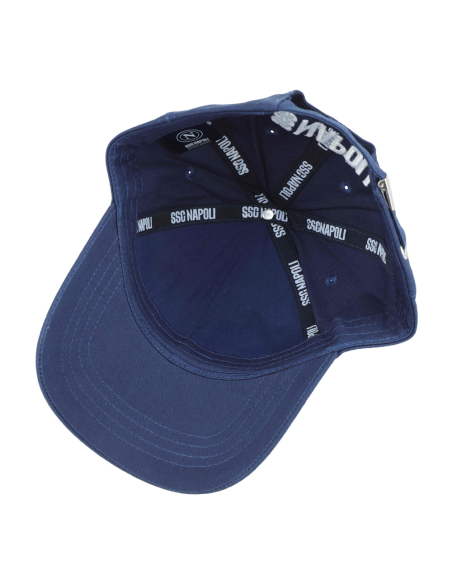 CAPPELLO BASEBALL PATCH PELLE RICAMO 100%CO Enzo Castellano SSC NAPOLI