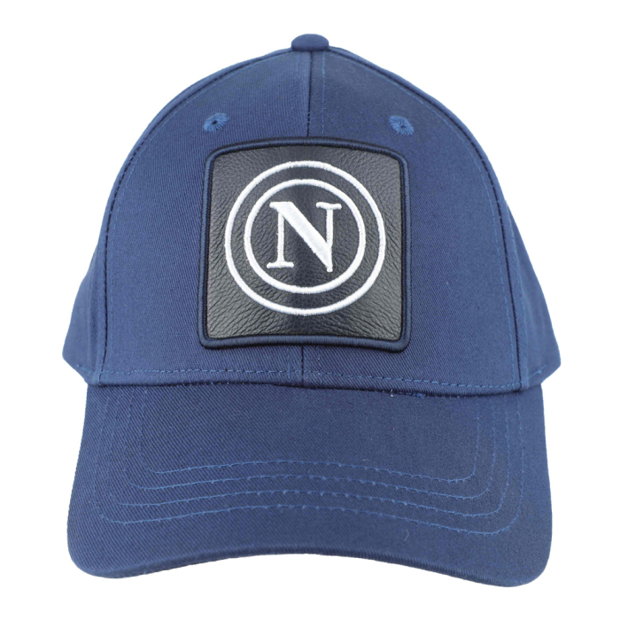 CAPPELLO BASEBALL PATCH PELLE RICAMO 100%CO Enzo Castellano SSC NAPOLI