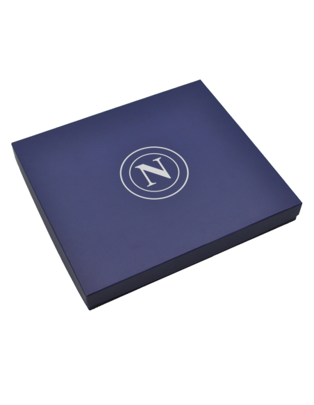 PARURE PORTACARTE E PORTACHIAVI 100%PELLE Enzo Castellano SSC NAPOLI