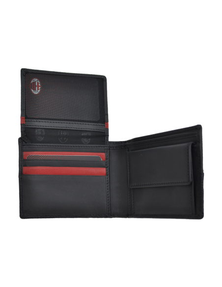 PARURE PORTAFOGLIO SLIM E PORTACHIAVI 100%PELLE MILAN