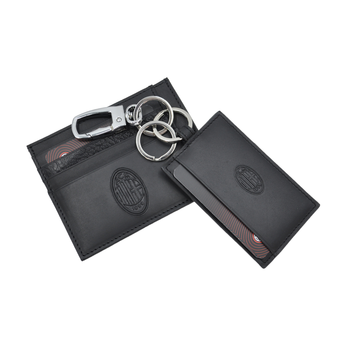 PARURE PORTACARTE E PORTACHIAVI 100%PELLE MILAN