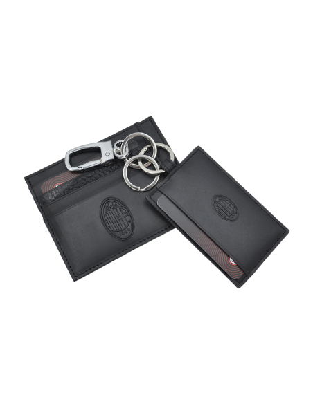 PARURE PORTACARTE E PORTACHIAVI 100%PELLE MILAN