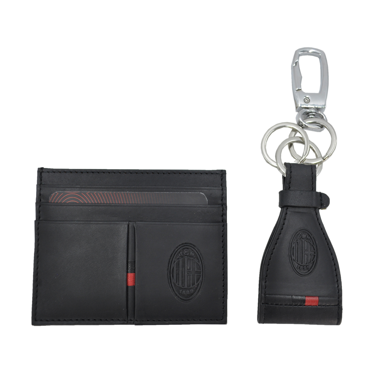 PARURE PORTACARTE E PORTACHIAVI 100%PELLE MILAN
