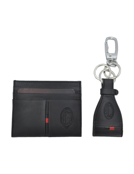 PARURE PORTACARTE E PORTACHIAVI 100%PELLE MILAN