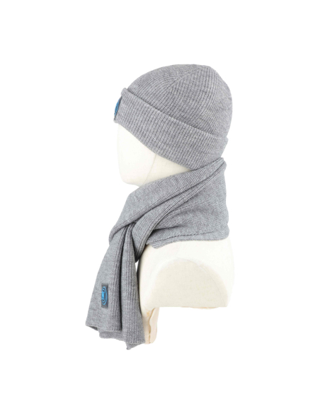 SET SCIARPA E CAPPELLO CON RICAMO IN BOX 47%PC 31%PL 22%NY SSC NAPOLI