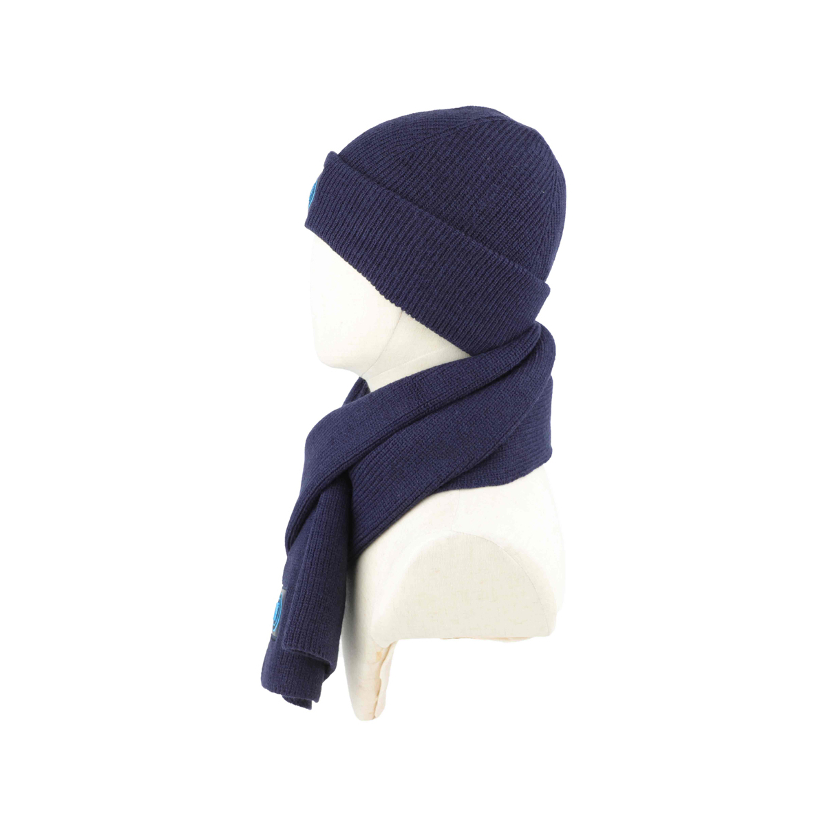 SET SCIARPA E CAPPELLO CON RICAMO IN BOX 47%PC 31%PL 22%NY SSC NAPOLI