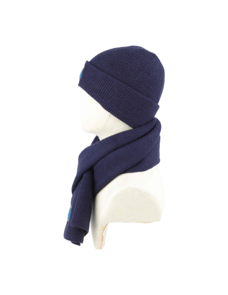 SET SCIARPA E CAPPELLO CON RICAMO IN BOX 47%PC 31%PL 22%NY SSC NAPOLI