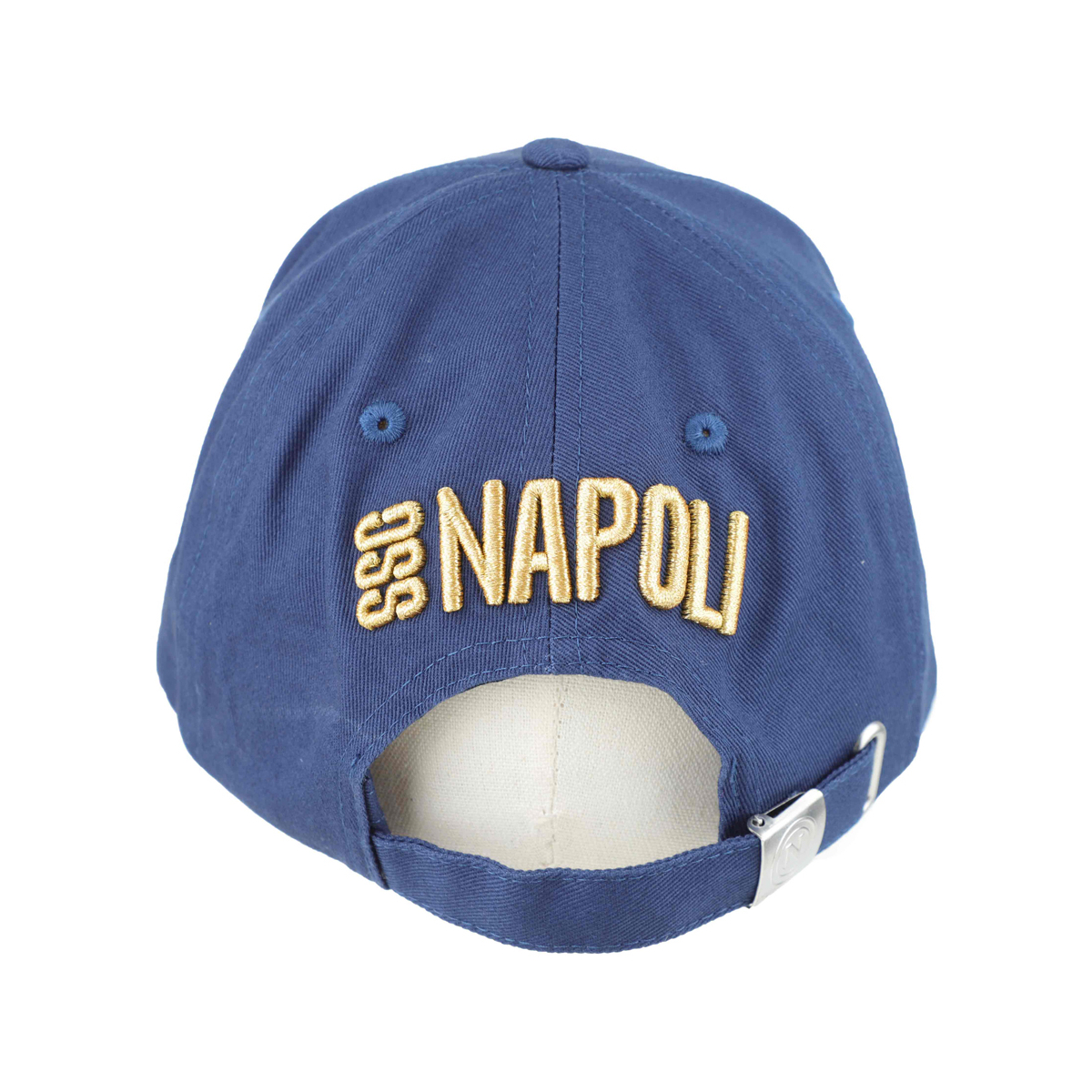 CAPPELLO BASEBALL COTONE LOGO RICAMO ORO 100%CO Enzo Castellano SSC NAPOLI