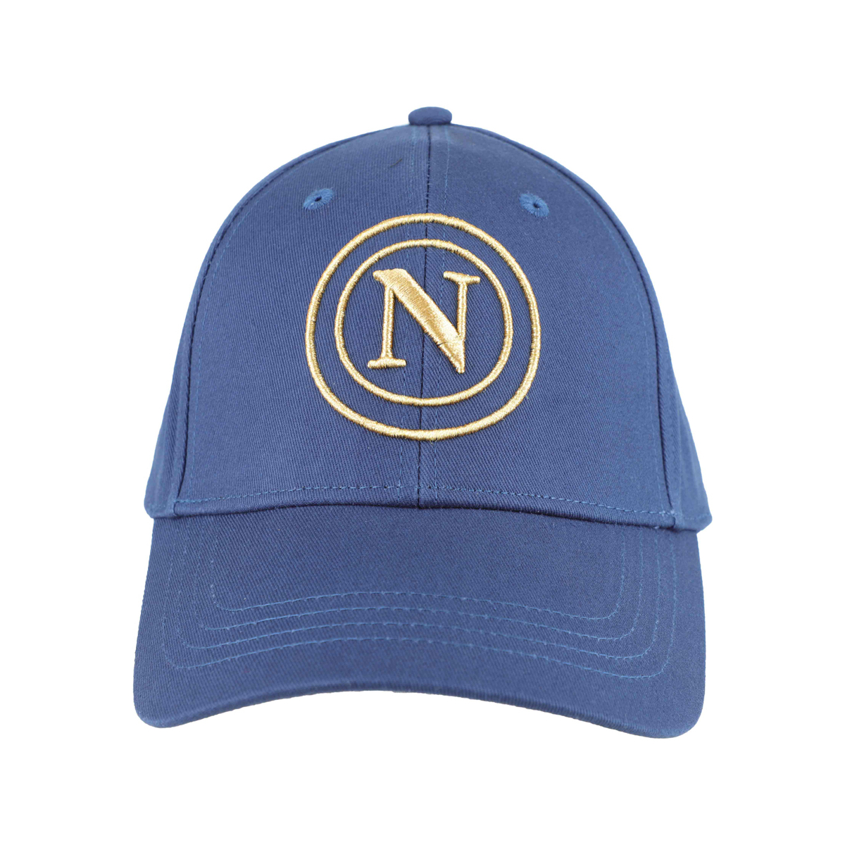 CAPPELLO BASEBALL COTONE LOGO RICAMO ORO 100%CO Enzo Castellano SSC NAPOLI