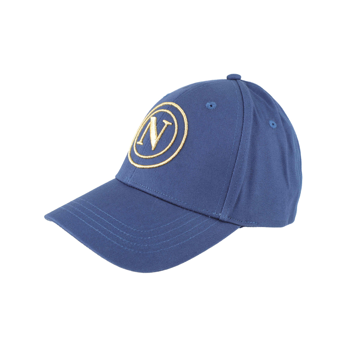 CAPPELLO BASEBALL COTONE LOGO RICAMO ORO 100%CO Enzo Castellano SSC NAPOLI