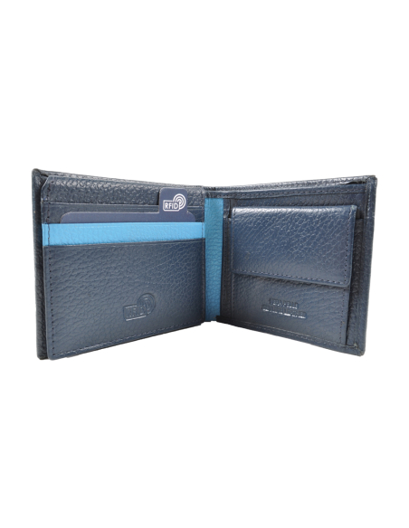 PORTAFOGLIO SLIM 100% PELLE Enzo Castellano SSC NAPOLI