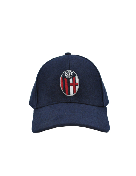 CAPPELLO BASEBALL FELTRO RICAMATO 100%PL BOLOGNA