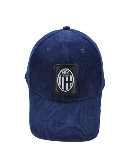 CAPPELLO BASEBALL VELLUTO RICAMATO 100%CO BOLOGNA