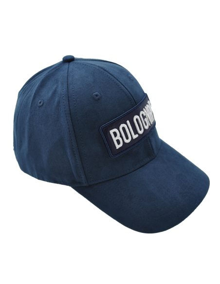 CAPPELLO BASEBALL ALCANTARA RICAMATO 100%PL BOLOGNA