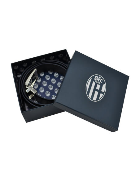 CINTURA PELLE CLASSICA REVERSIBILE SAFFIANO-LISCIA IN BOX size S-M BOLOGNA