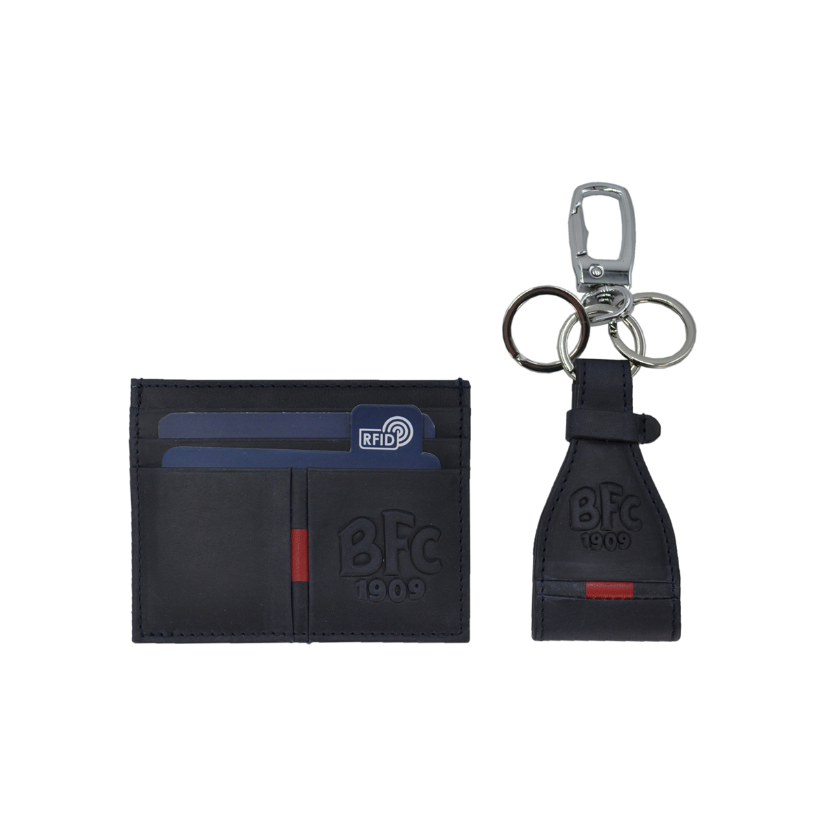 PARURE PORTACARTE E PORTACHIAVI 100%PELLE BOLOGNA