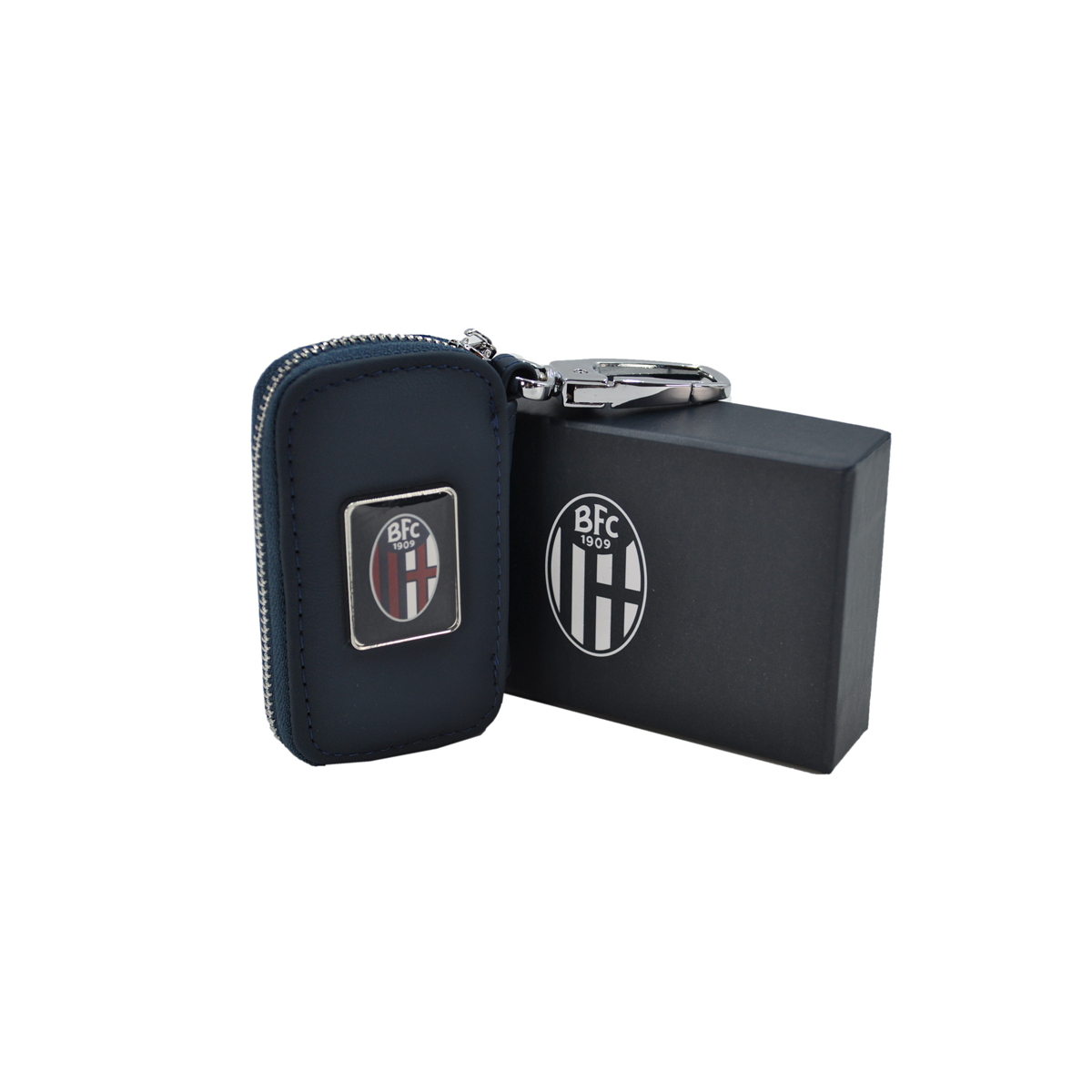 PORTACHIAVI PELLE CON ZIP Est.100%PELLE Int.100%PU BOLOGNA
