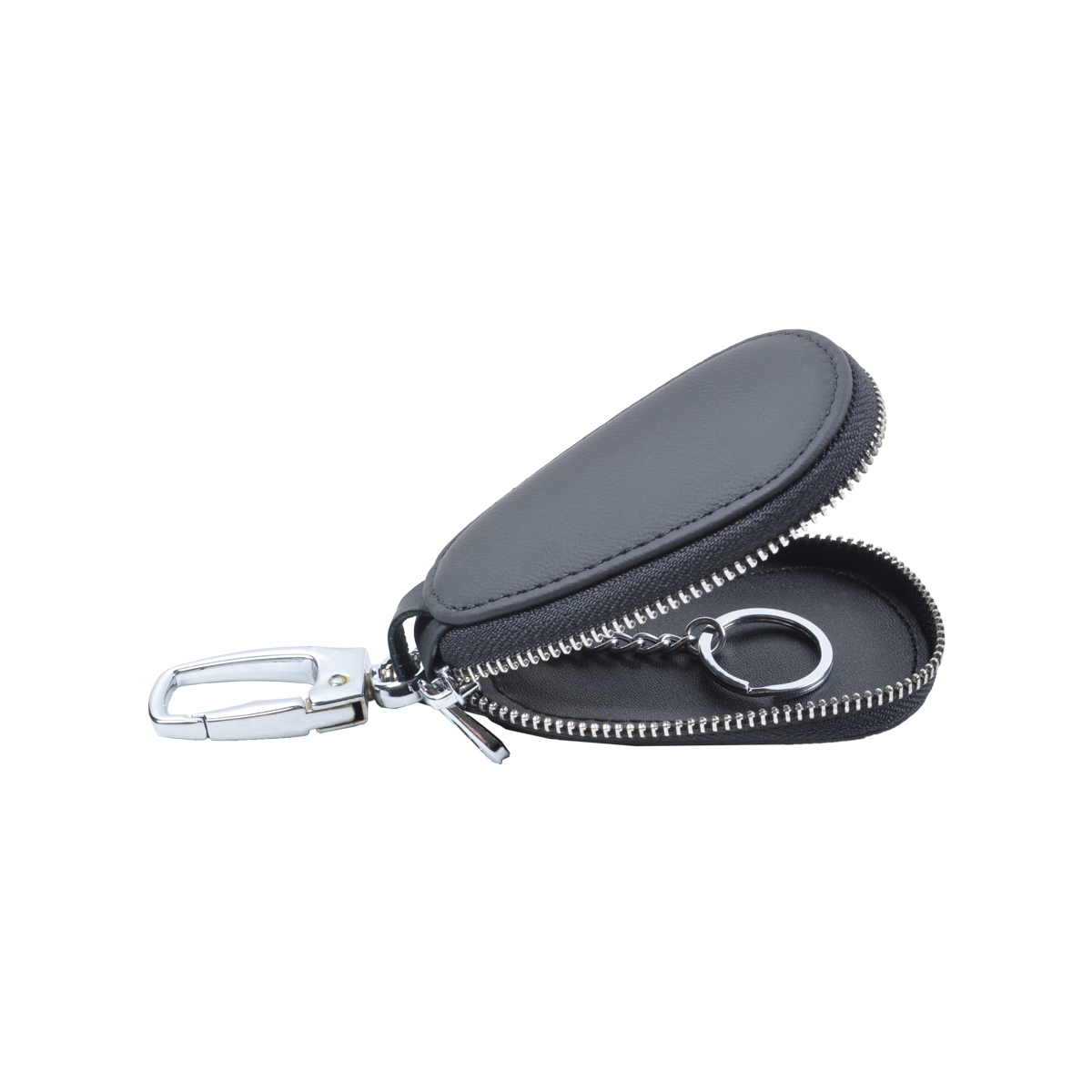 PORTACHIAVI PELLE CON ZIP Est.100%PELLE Int.100%PU TORINO