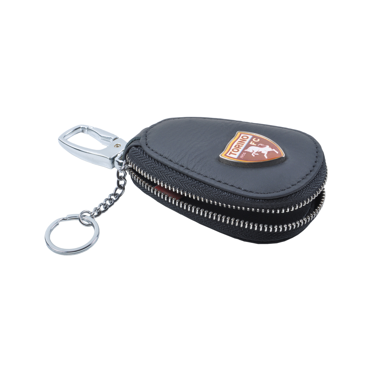 PORTACHIAVI PELLE CON ZIP Est.100%PELLE Int.100%PU TORINO