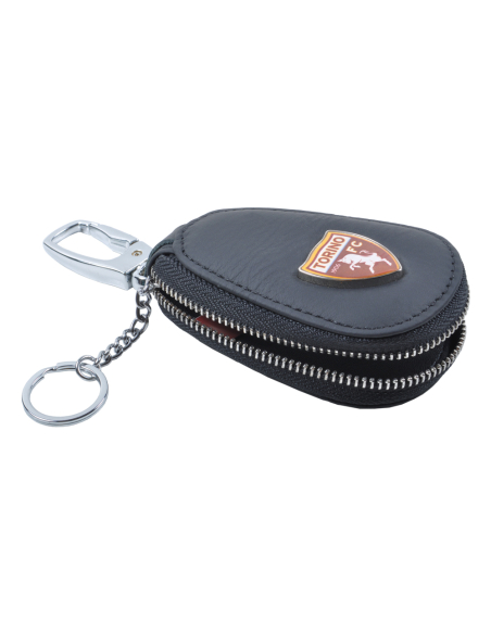 PORTACHIAVI PELLE CON ZIP Est.100%PELLE Int.100%PU TORINO