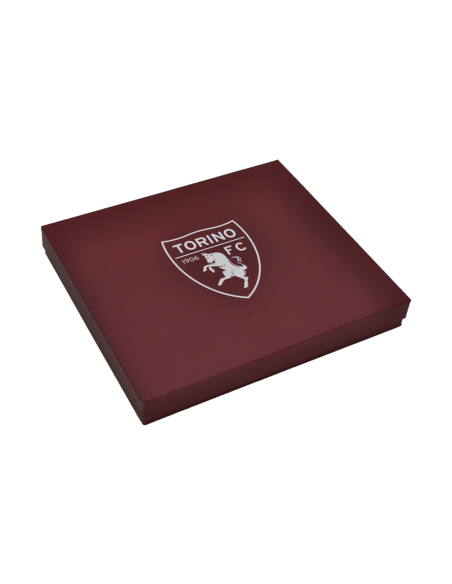 PARURE PORTAFOGLIO SLIM E PORTACHIAVI 100%PELLE TORINO