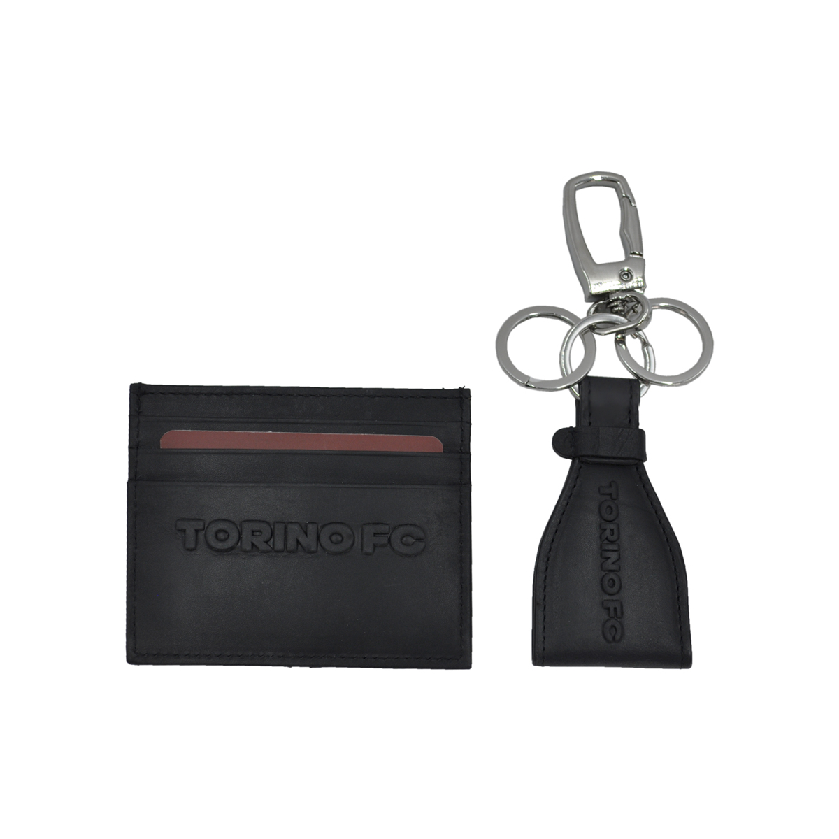 PARURE PORTACARTE E PORTACHIAVI 100%PELLE TORINO