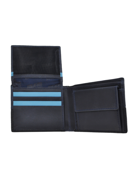 PARURE PORTAFOGLIO SLIM E PORTACHIAVI 100%PELLE LAZIO