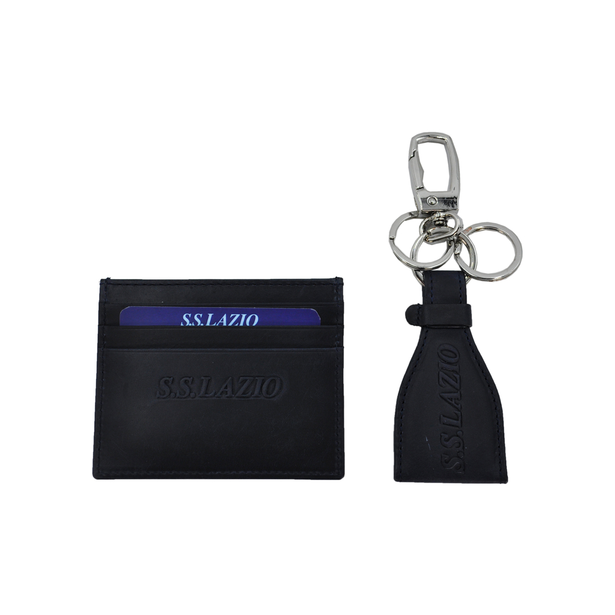 PARURE PORTACARTE E PORTACHIAVI 100%PELLE LAZIO