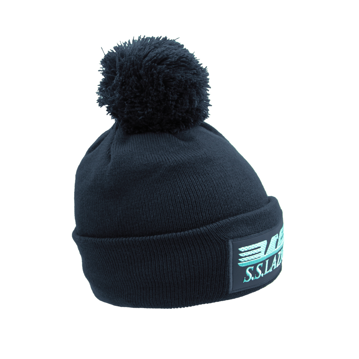 CAPPELLO PONPON MAGLIA LISCIA PATCH PELLE RICAMATO INT. PILE 50%PC 50%PL LAZIO