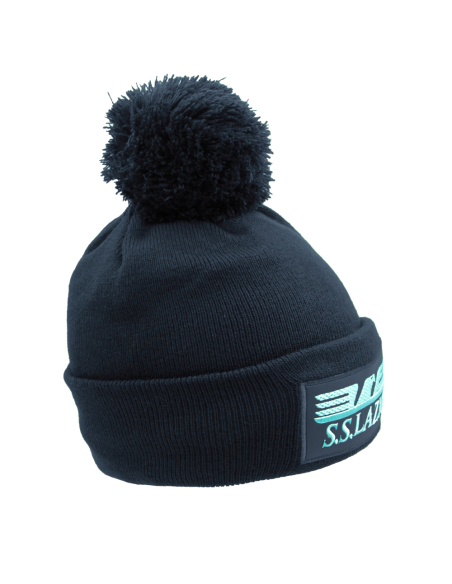 CAPPELLO PONPON MAGLIA LISCIA PATCH PELLE RICAMATO INT. PILE 50%PC 50%PL LAZIO