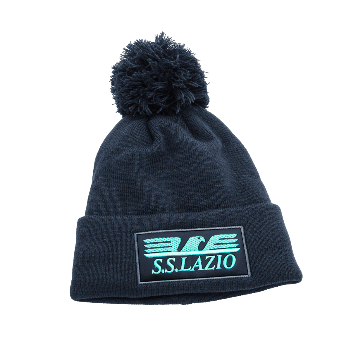 CAPPELLO PONPON MAGLIA LISCIA PATCH PELLE RICAMATO INT. PILE 50%PC 50%PL LAZIO