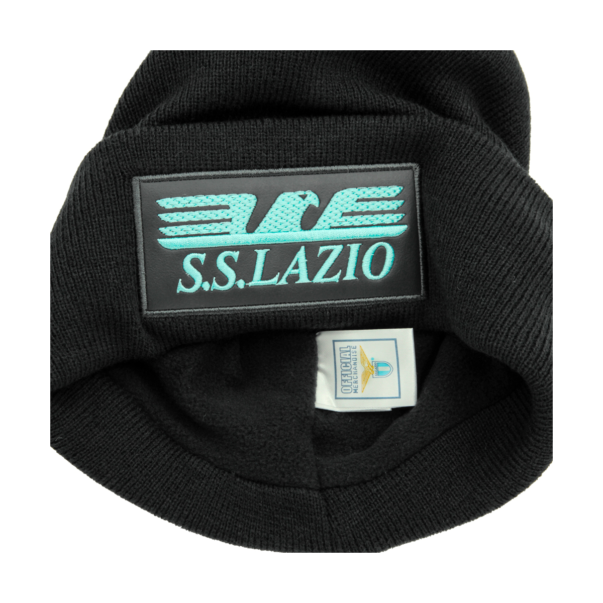 CAPPELLO PONPON MAGLIA LISCIA PATCH PELLE RICAMATO INT. PILE 50%PC 50%PL LAZIO